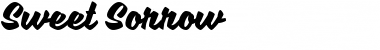 Download Sweet Sorrow Font