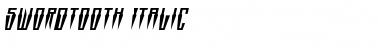 Swordtooth Italic Font