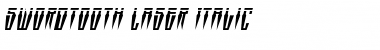 Swordtooth Laser Italic Font