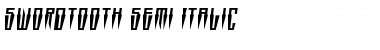 Download Swordtooth Semi-Italic Font