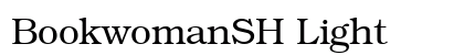 BookwomanSH Light font free download