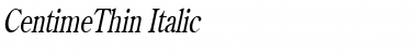 CentimeThin Italic