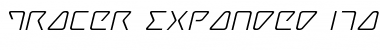 Tracer Expanded Italic Expanded Italic Font