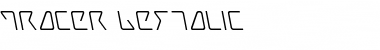 Tracer Leftalic Italic Font