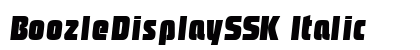 BoozleDisplaySSK Italic Font Preview