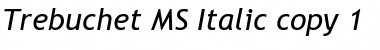 Trebuchet MS Italic