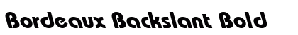 Bordeaux Backslant Bold Preview