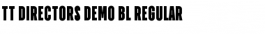 TT Directors DEMO Black Regular Font