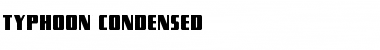 Typhoon Condensed Condensed Font