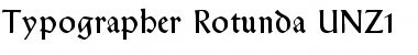 Typographer Rotunda UNZ1 Regular Font