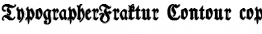 TypographerFraktur Contour Regular Font