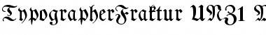 TypographerFraktur UNZ1 Medium Font