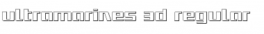 Ultramarines 3D Regular Font