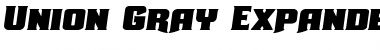 Union Gray Expanded Semi-Italic Expanded Semi-Italic Font
