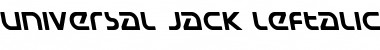 Universal Jack Leftalic Font