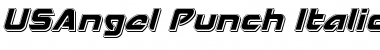 USAngel Punch Italic Font