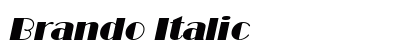 Brando Italic font free download