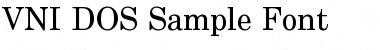 VNI-DOS Sample Font Font