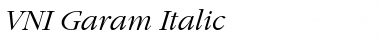 VNI-Garam Italic Font