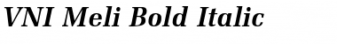 VNI-Meli Bold-Italic Font