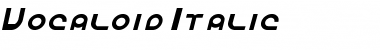 Vocaloid Font