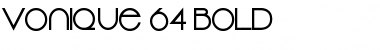 Vonique 64 Bold Font