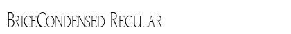 BriceCondensed Regular Font Preview