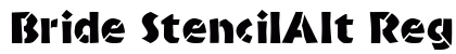 Bride StencilAlt Regular font free download
