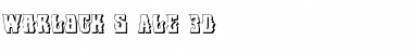 Warlock's Ale 3D Regular Font