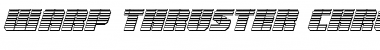 Warp Thruster Chrome Italic Font