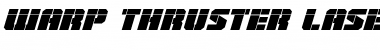 Warp Thruster Laser Italic Italic Font