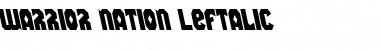 Download Warrior Nation Leftalic Font