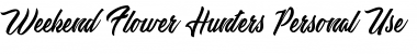 Weekend Flower Hunters Personal Regular Font