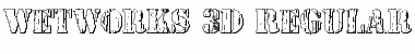 Wetworks 3D Regular Font