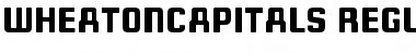 Wheaton Capitals Font