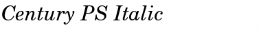 Century-PS Italic Font