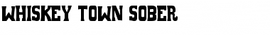 Whiskey Town Sober Font