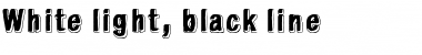 White light, black line Regular Font
