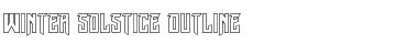 Winter Solstice Outline Outline Font