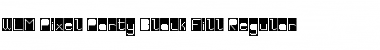 WLM Pixel Party Black Fill Font