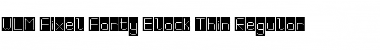WLM Pixel Party Black Thin Regular Font