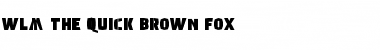 WLM The Quick Brown Fox Font