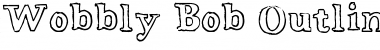 Wobbly Bob Outline Regular Font