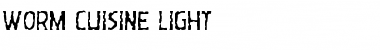 Download Worm Cuisine Light Font