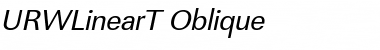 URWLinearT Oblique Font