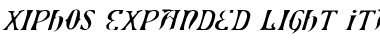 Xiphos Expanded Light Italic Expanded Light Italic Font