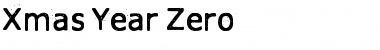 Xmas Year Zero Font