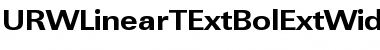 URWLinearTExtBolExtWid Regular Font
