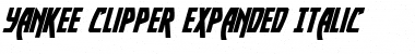 Yankee Clipper Expanded Italic Expanded Italic Font