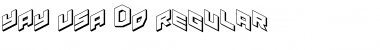 YAY USA 3D Regular Font